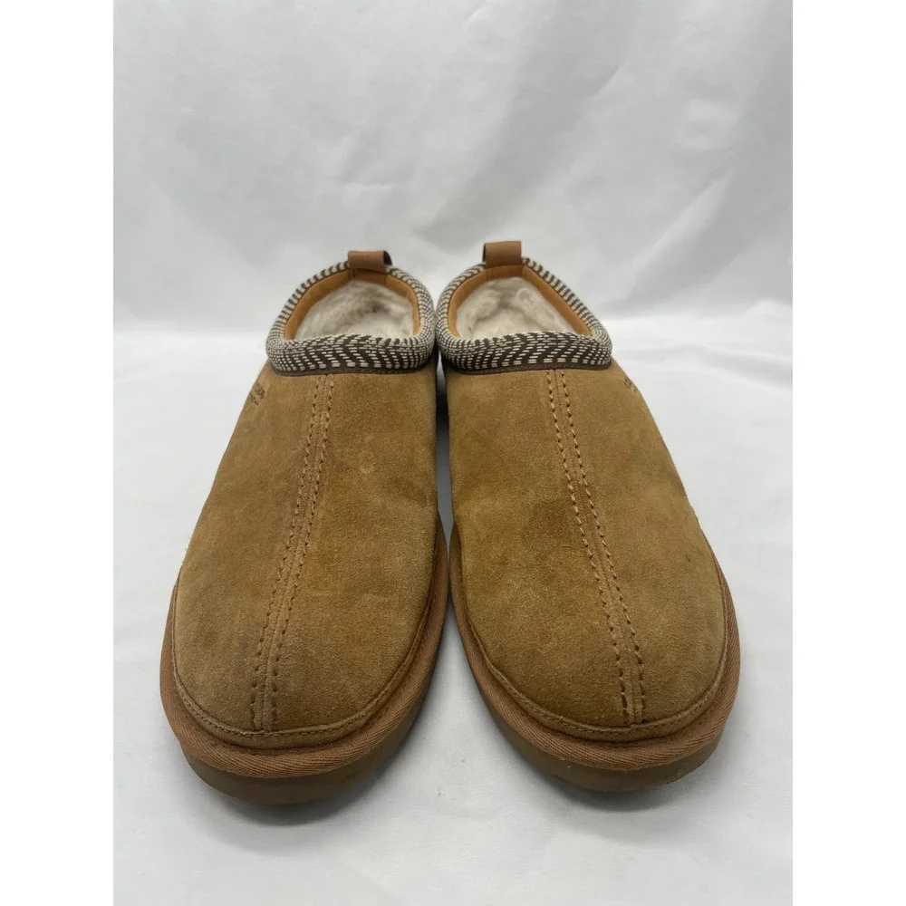 Koolaburra By UGG Burree Slippers Mens 12 Chestnut Brown Suede Slippers 1159690